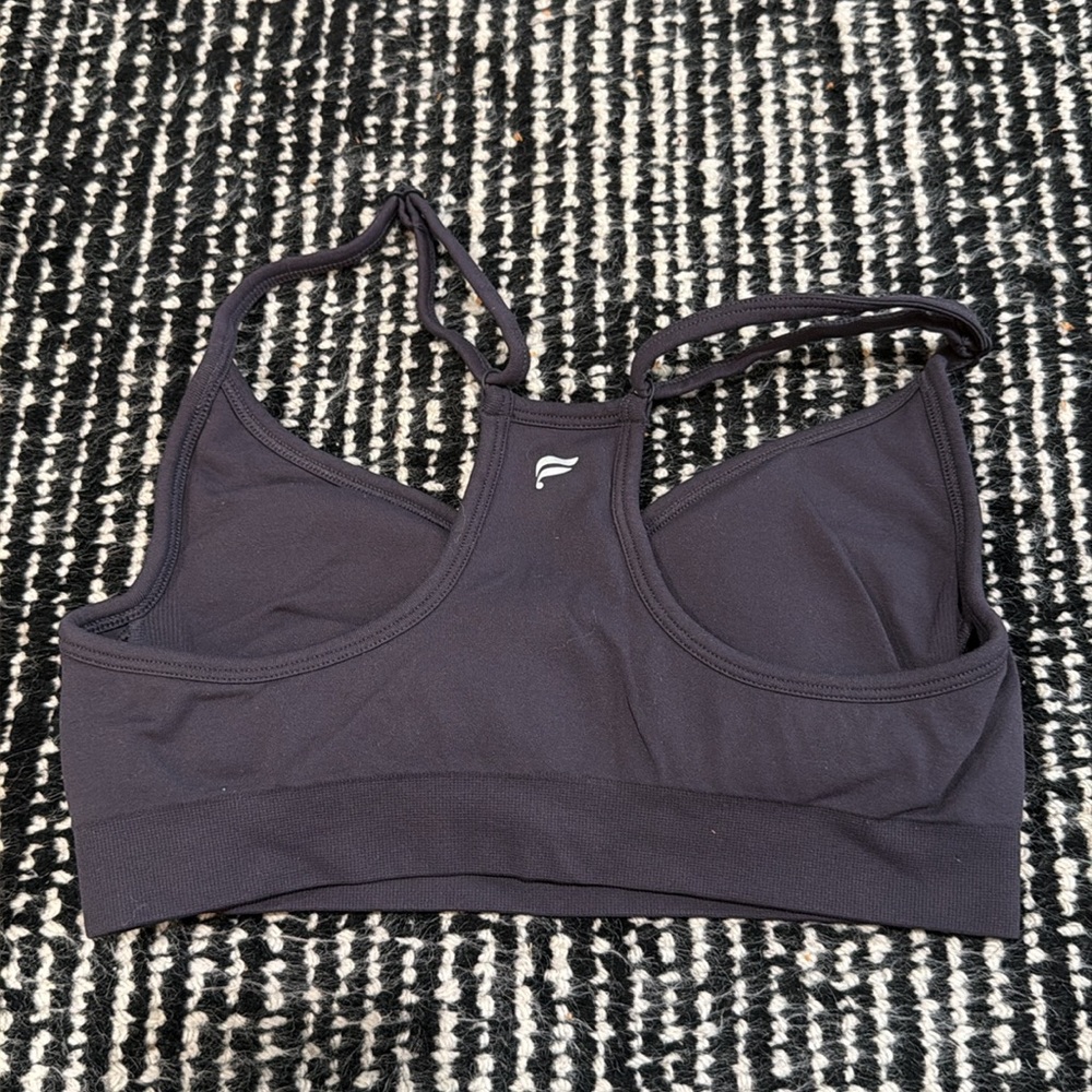 Fabletics Navy Racerback Sports Bra - Picture 3 of 4